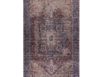 Maval - 6' X 9' Washable Area Rug - Burgundy
