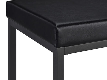 Klekner - 4 Piece Counter Height Table Set With Nesting Tables And Backless Stools - Charcoal