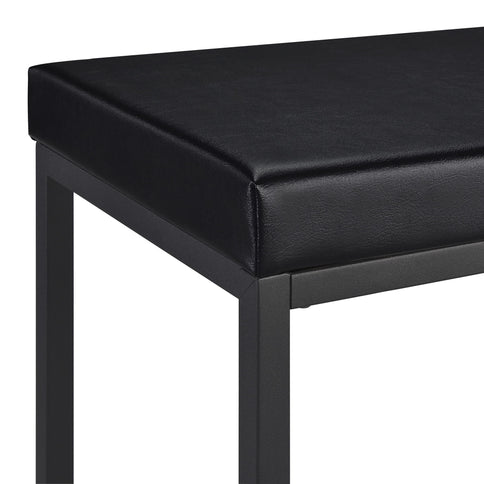 Klekner - 4 Piece Counter Height Table Set With Nesting Tables And Backless Stools - Charcoal