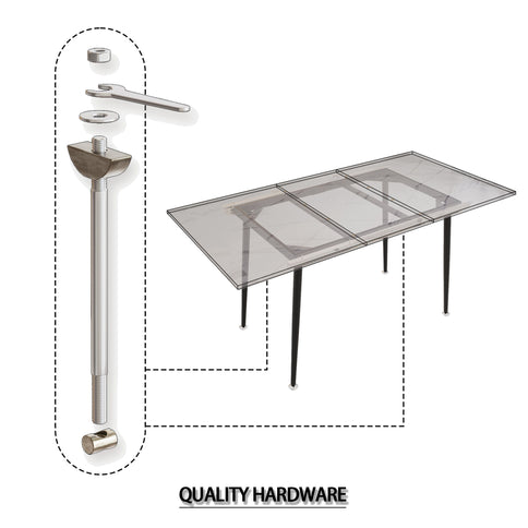 Modern Extendable Dining Table And Chair Set