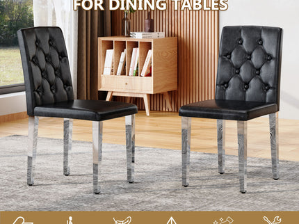 Dining Chairs With Ergonomic Buckle Backrest For Home