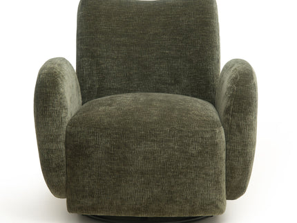 360° Swivel Accent Chair For Living Room - Olive Green