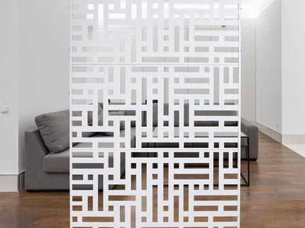 Decorative Freestanding Metal Privacy Screen For Indoor & Outdoor Use
