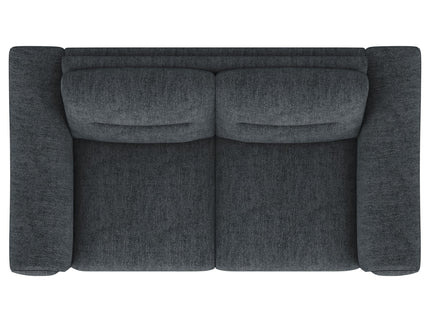 Oberle - Upholstered Sloped Track Arm Loveseat - Charcoal