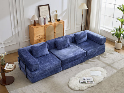 Convertible Floor Sofa Bed, Boneless Modular Sectional Sofa For Living Room