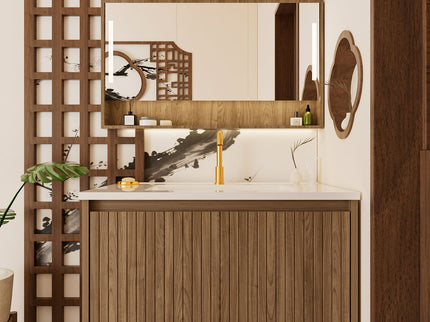 Wall Mounted Floating Bathroom Vanity With Sink And Drawers