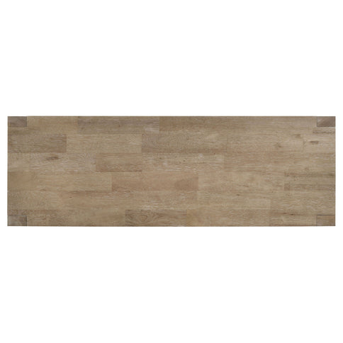 Malvika - Trestle Base Dining Bench - Brown