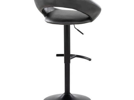 Posh - Contemporary Adjustable Barstool With Swivel & Rounded T Footrest (Set of 2)