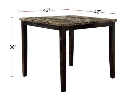 Square Dining Table - Brown