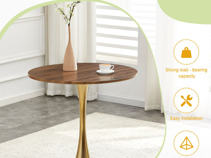 Round Dining Table With Thickened Top For Kitchen