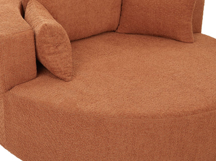 360° Swivel Accent Barrel Chair With 3 Removable Pillows For Living Room