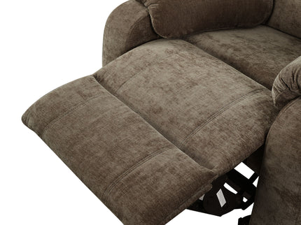 Upholstered Manual Recliner Chair With 3 Adjustable Backrest Positions
