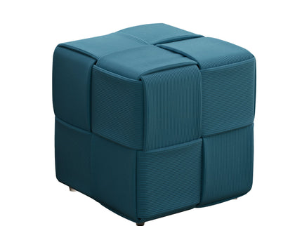 Modern Ottoman Foot Rest With Woven Design