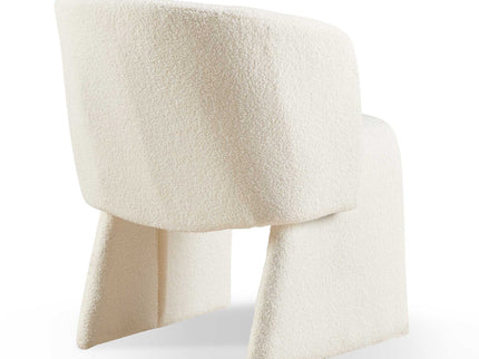 Modern Accent Chair Brown Single Sofa Chair, Upholstered Side Chair Teddy Comfy Chair For Dining Room / Bedroom / Living Room / Reception