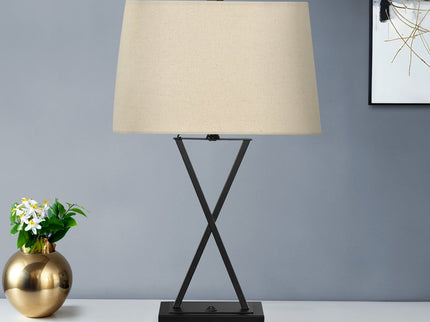 Lighting, Table Lamp, USB Port Included, Resin, Transitional - Black