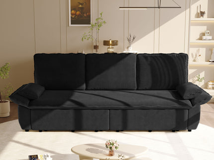 King Size Pull Out Sofa Bed, 3 In 1 Convertible Multifunctional