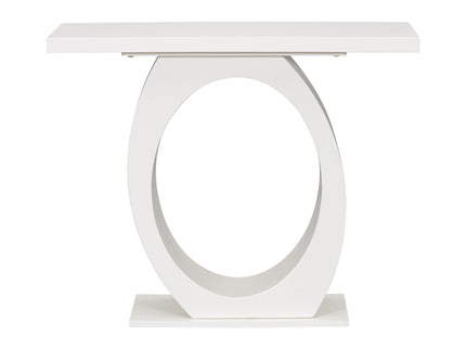 Console Table With Oval Base And Reinforced Bottom Plate