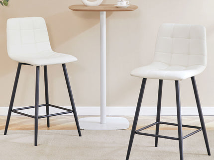 Bar Chair Set Comfortable With Metal Legs And Ergonomic Design