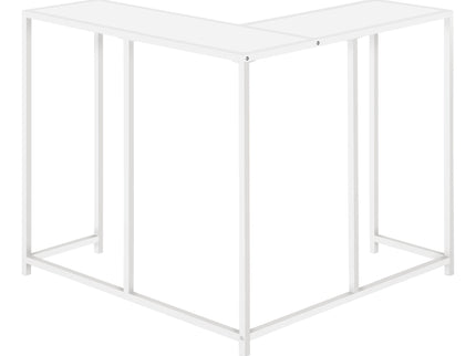 Corner Accent Console Table For Entryway, Unique L-Shaped Design
