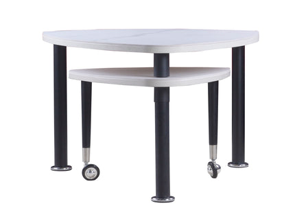 360 Degree Rotatable Coffee Table With Solid Legs