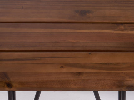 Zion - Outdoor Industrial Iron And Coffee Table - Teak