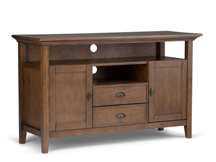 Redmond - Tall TV Media Stand - Rustic Natural Aged Brown