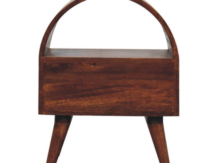 Dome Bedside Table - Brown