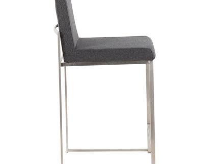 Fuji - Contemporary High Back Counter Stool, Functional Design