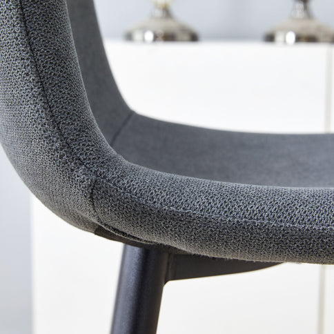Modern Bar Chair Rounded Backrest (Set of 2)