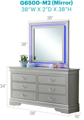 Lorana - Elegant Transitional LED Mirror