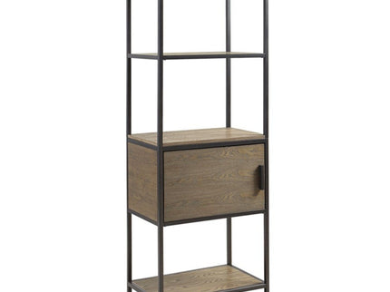 Darley - 3 Shelf Bookcase With Storage Cabinet - Gray