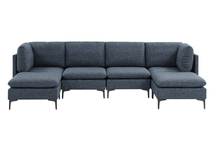 Upholstered Modular Sectional & Tall Legs