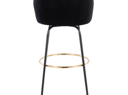 Claire - Contemporary / Glam Barstool With Footrest (Set of 2)