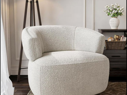 Swivel Barrel Accent Oversized Club Chair