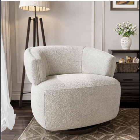 Swivel Barrel Accent Oversized Club Chair