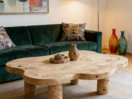 Cloud Shaped Coffee Table With 4 Round Legs