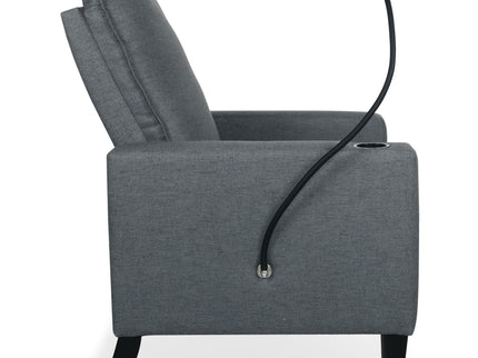 Recliner Chairs For Adults, Adjustable Recliner Sofa With Mobile Phone Holder & Cup Holder, Modern Reclining Chairs Fabric Push Back Recliner Chairs For Living Room, Bedroom