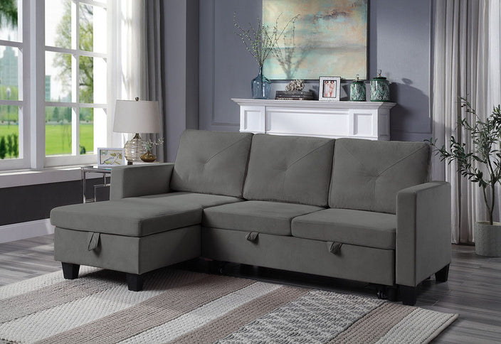 Nova - Reversible Sleeper Sectional Sofa With Storage Chaise