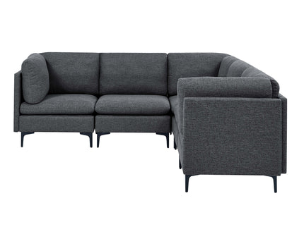 Upholstered Modular Sectional With Tall Legs