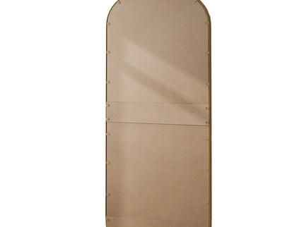 Full Body Arched Mirror With Vintage Carved Applique