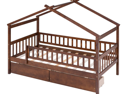 House Bed With 2 Drawers
