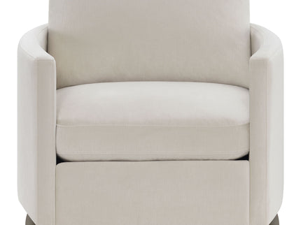 Rufo - Upholstered Curved Track Arm Chair - Beige