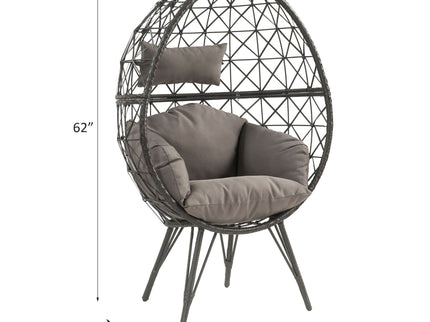 Aeven - Patio Lounge Chair - Light Gray