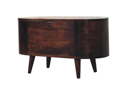 Rounded Lid Up Blanket Box