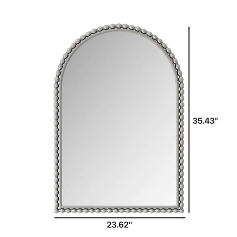 Vintage Iron Art Arch Mirror, Wall Hanging Or Table Display
