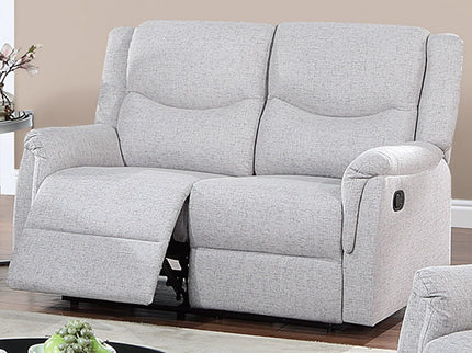 Modern Style Recliner Loveseat With Plush Armrest And Headrest