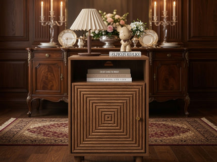 Nightstand With Charging Station & Storage
