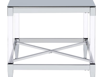 Wallingsford - 2 Piece Square Coffee And End Table Set - Chrome