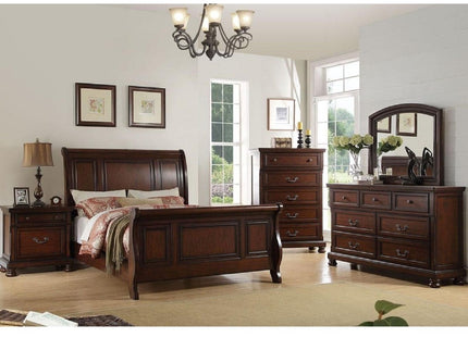 Bed With 2 Panel Headboard And Footboard