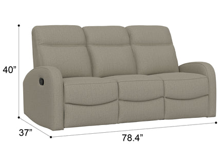 Manual Reclining Sofa With Dual Independent Recliners